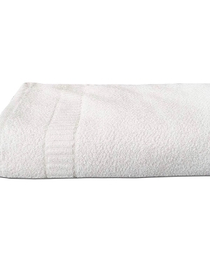 Pure white bath towels