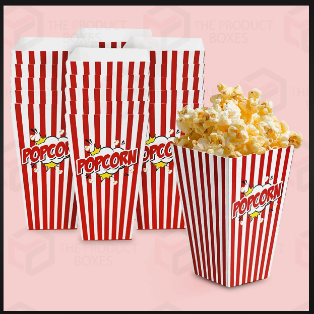 Popcorn Box Large - Big Size | Perfect For Movie Nights, Parties, And Events, Durable Design For Mess-free Snacking, Convenient Handling