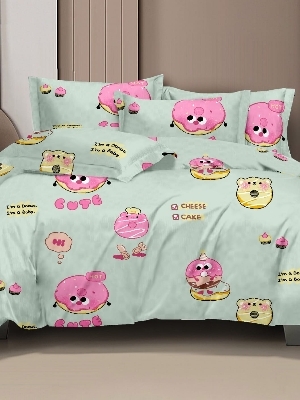 Pure cotton kids icecream colour bedsheet