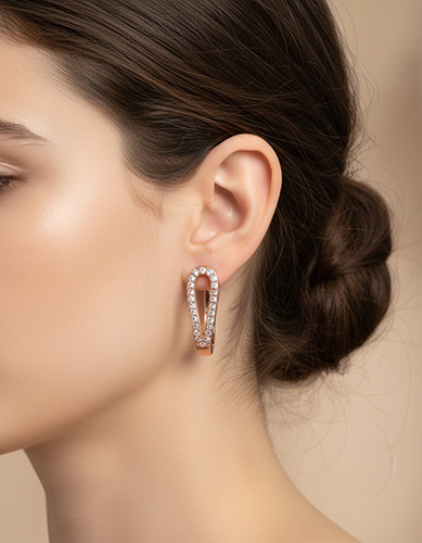 Rose Gold Earring