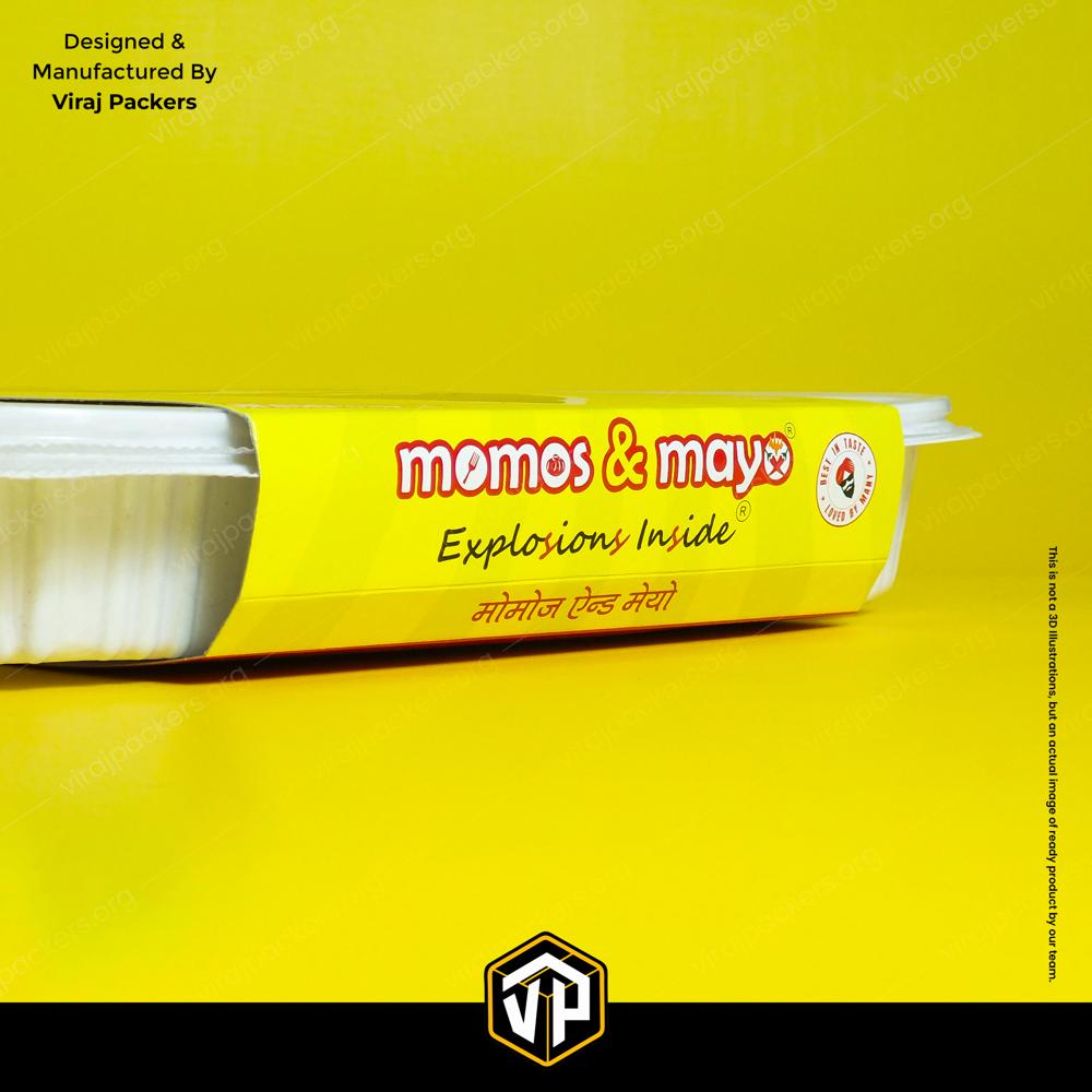 Custom Printed Thali Packaging Sleeve Food Tray Sleeve Disposable Thali Cover