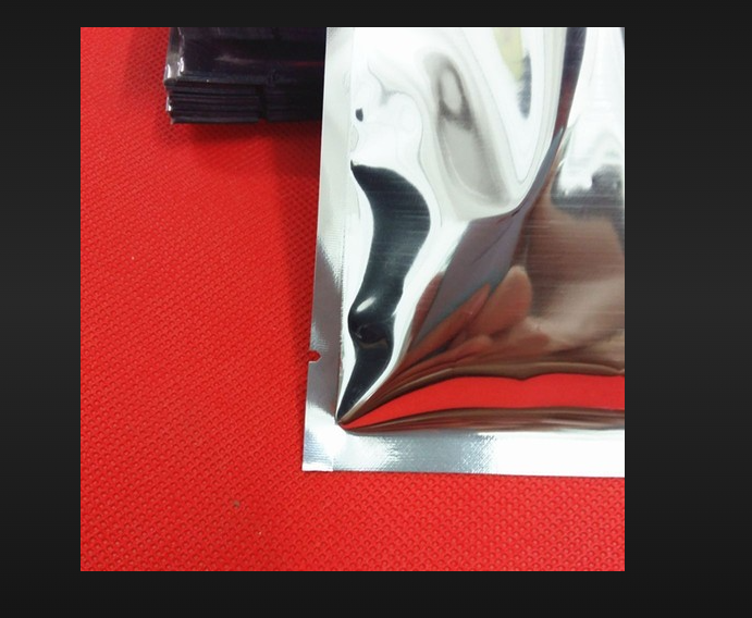 Silver pouch ketchup pouch 6"x8"