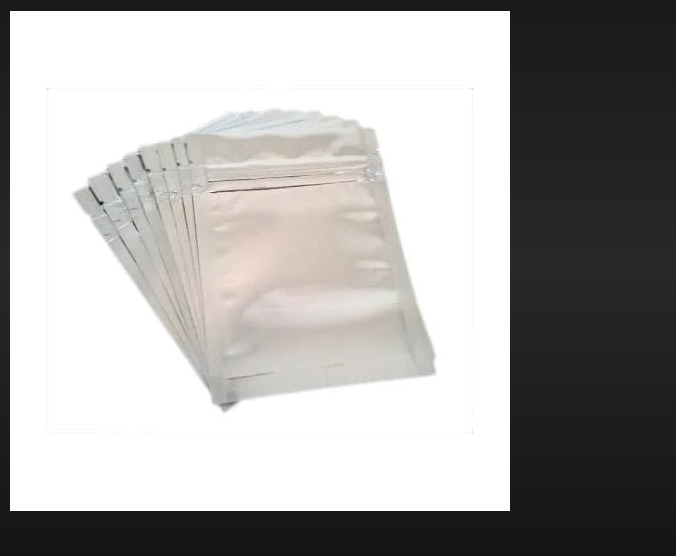 Silver pouch ketchup pouch 6"x8"