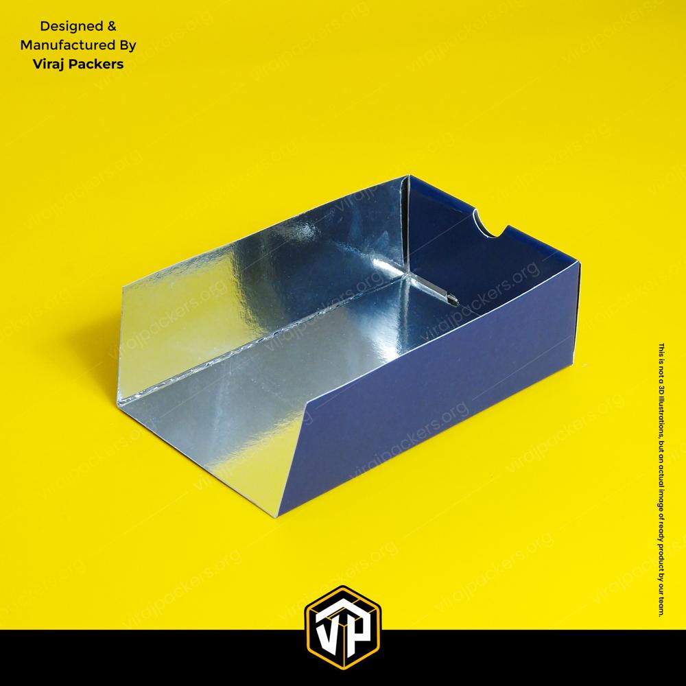 Premium Sliding Waffle Box with Silver Lamination Drawer Style Food Packaging Box