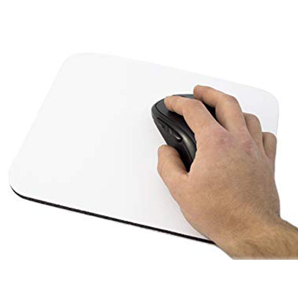 White Plain Mouse Pad