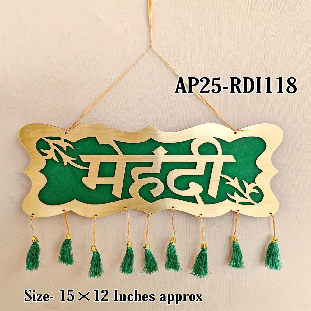 Mehandi Event Decoration Items - Color: Green