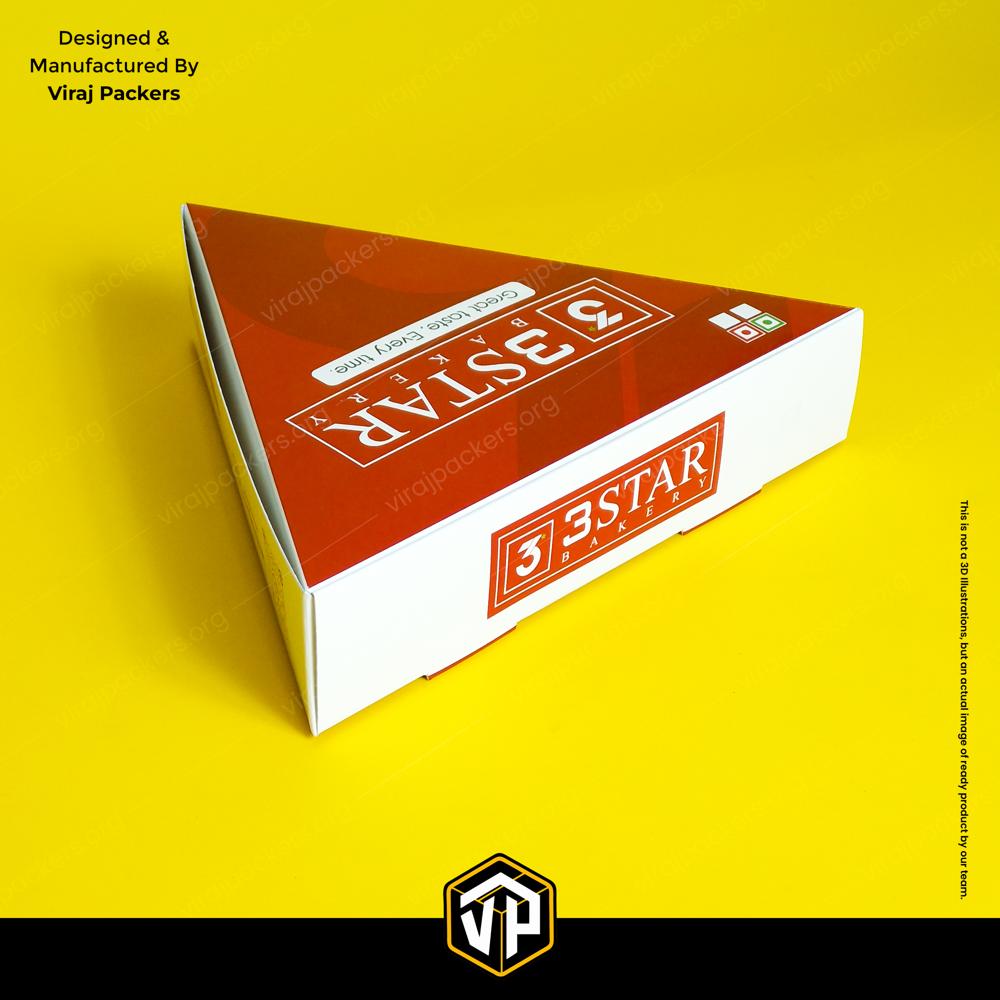Custom Pizza Slice Box Triangle Pizza Box