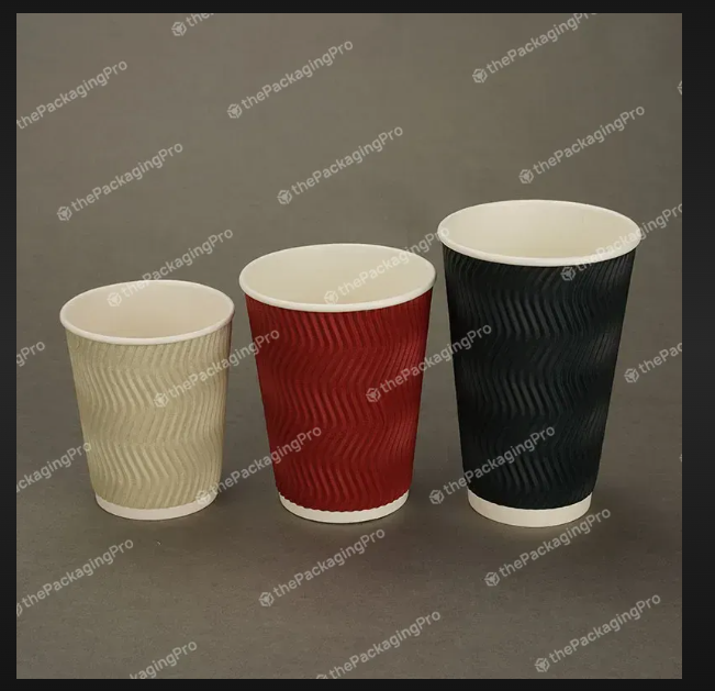 Ripple Cup 250 Ml - Durable Plastic, Compact Size For Versatile Use, Ideal For Serving Hot And Cold Beverages, Ripple Design For Easy Grip
