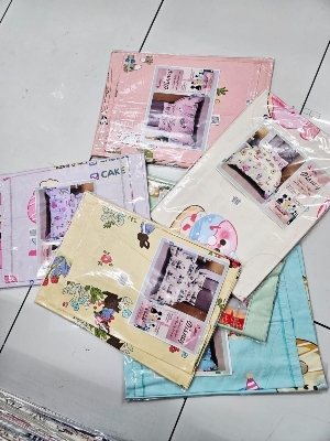 Pure cotton kids icecream colour bedsheet