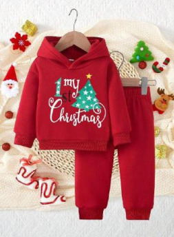 1St My Christmass Boys Hoodie