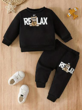 Boys Realex-Full Black Clothing Set 