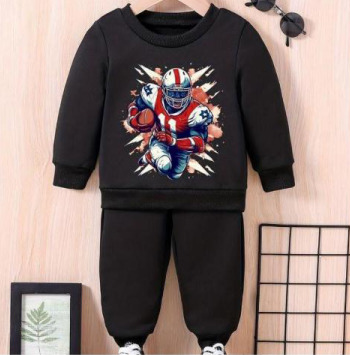 Full Sleeve Rugby Top Bottom Set For Kids