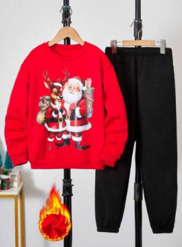 Santaclause Top Bottom Set For Kids Girls & Boys