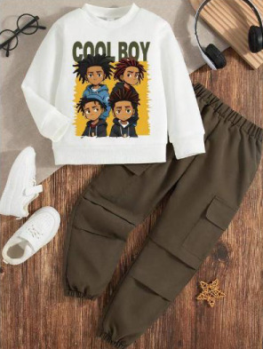 Cool Boy Top Bottom Set For Kids