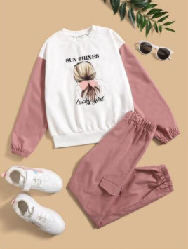 Sunshine Lucky Kids Girl Joggers Set