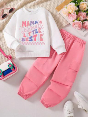 Little Besti Jogger Set For Kids Girls