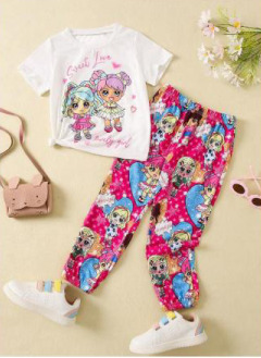 Sweet Lovely Girls Top Bottom Set