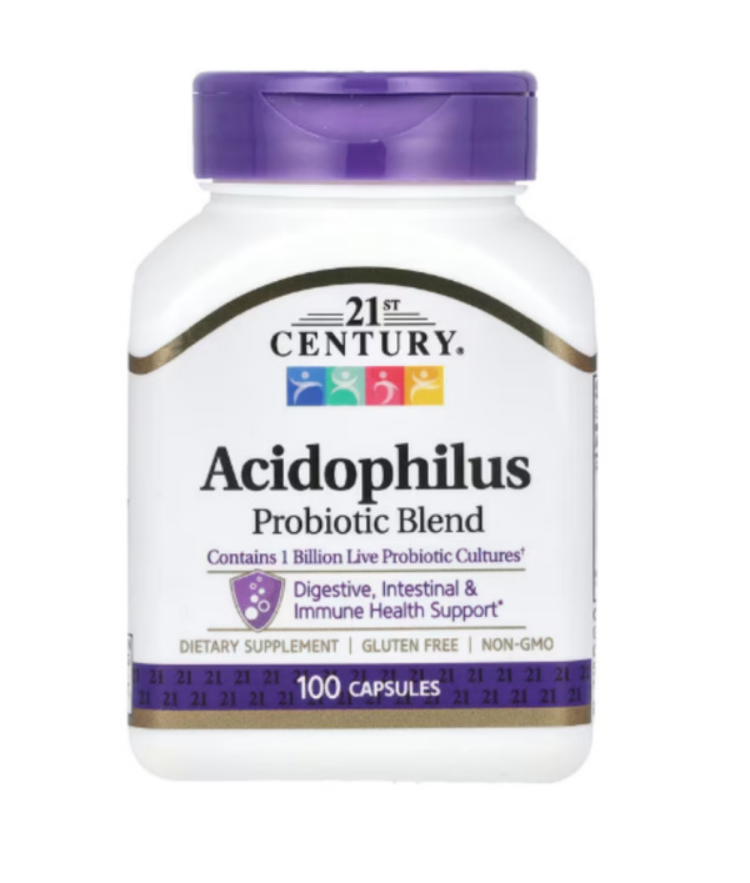 21St Century, Acidophilus Probiotic Blend, 100 Capsules - Best Before: See Bottle For Expiration Date