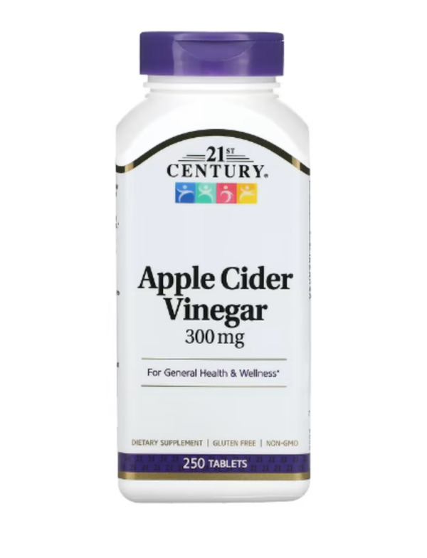 21st Century, AppleCider Vinegar, 300 mg, 250 Tablets