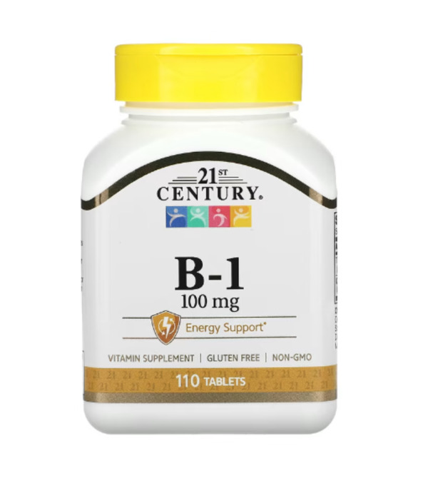 21st Century, B-1, 100 mg, 110 Tablets