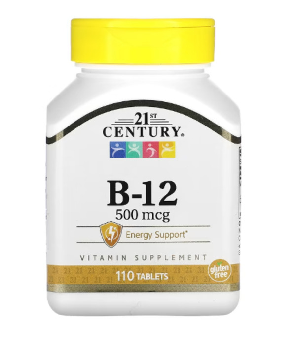 21st Century, B-12, 500 mcg, 110 Tablets