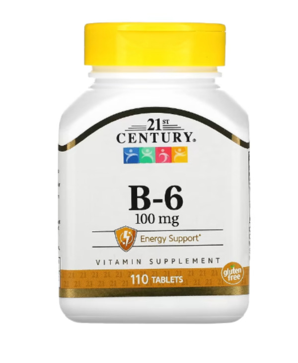 21st Century, B-6, 100 mg, 110 Tablets