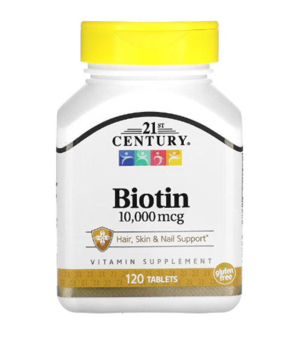 21st Century, Biotin, 10,000 mcg, 120 Tablets