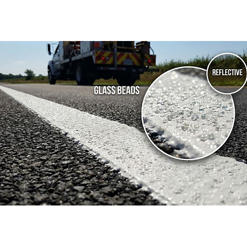 Reflective Drop On Glass Bead