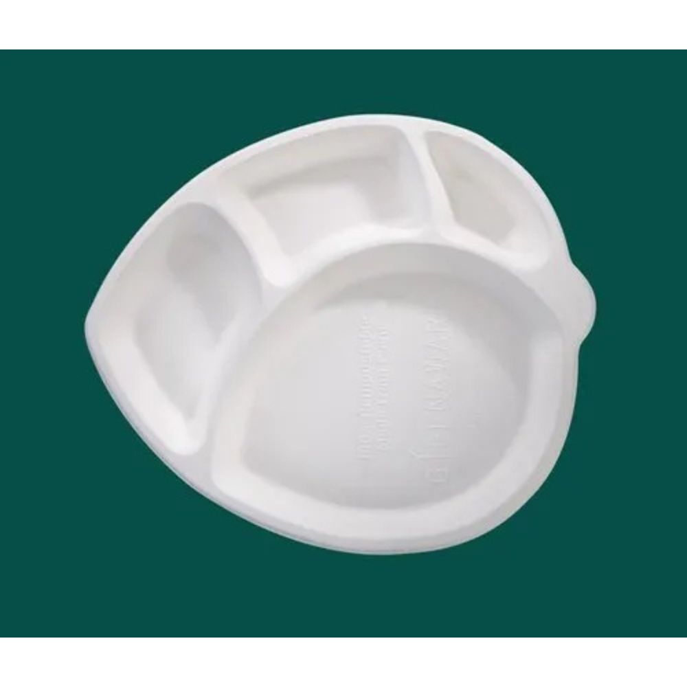 Premium Quality Plastic Compartment Tray for Mess Food Serving with Durable and Lightweight Design