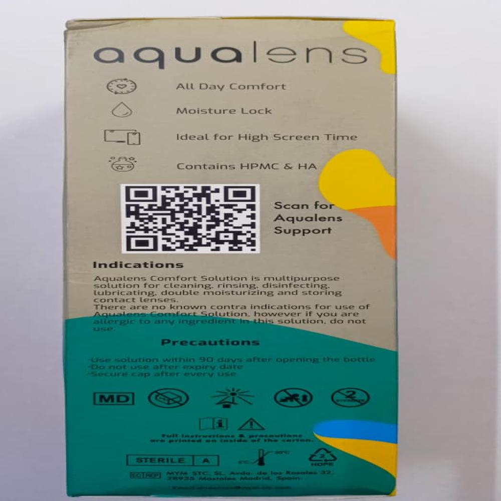 Aqualens Comfort Solution 360ml - Lenses Color: Transparent
