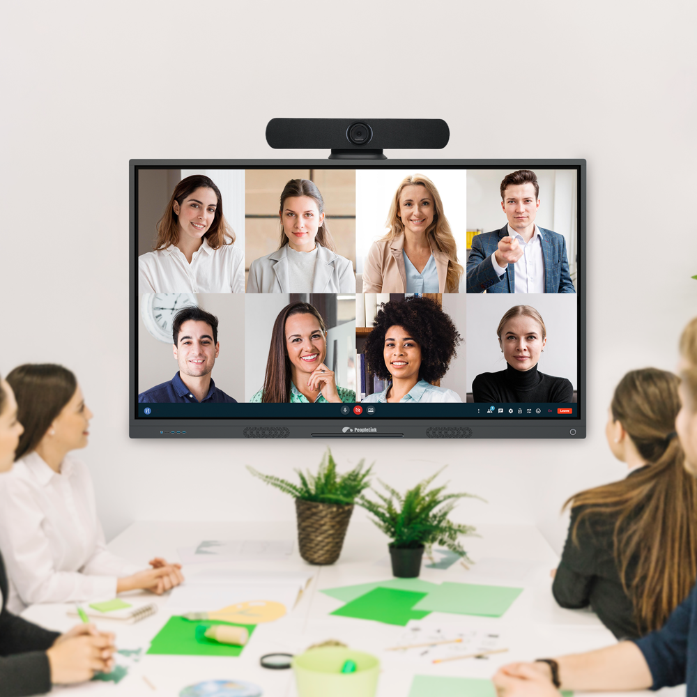 Video Conferencing Soundbar with 4K Camera, Mic & Speaker for Hybrid Meetings