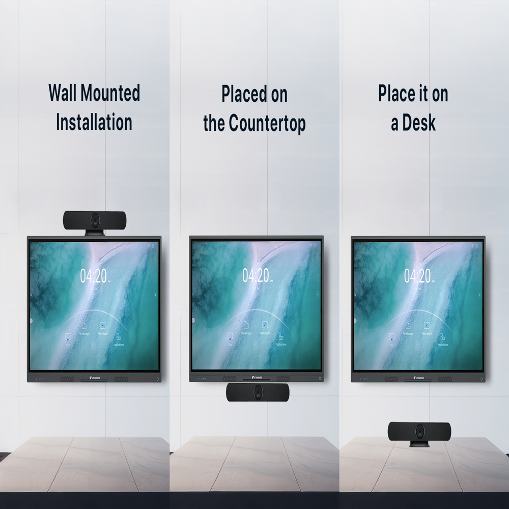 Video Conferencing Soundbar with 4K Camera, Mic & Speaker for Hybrid Meetings