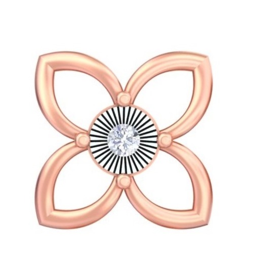 Floral Illusion Stud Earrings