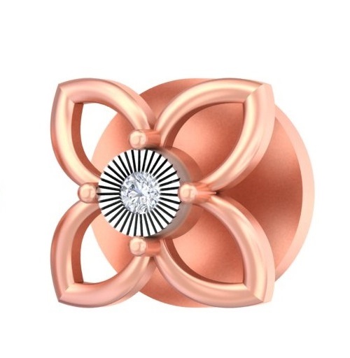 Floral Illusion Stud Earrings