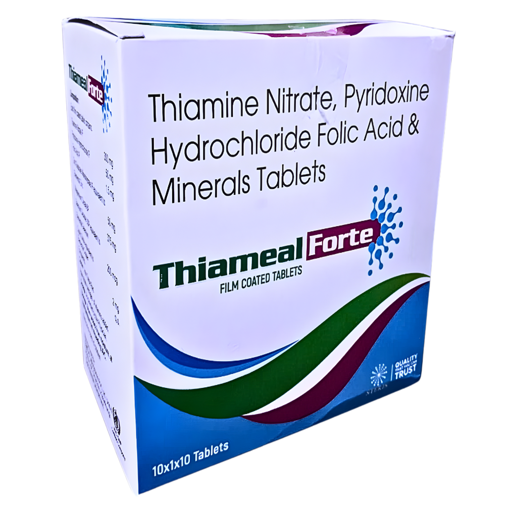 Thiamine Nitrate,pyridoxine Hydrochloride Folic Acid & Minerals Tablets - Brand Name: Thiameal Forte