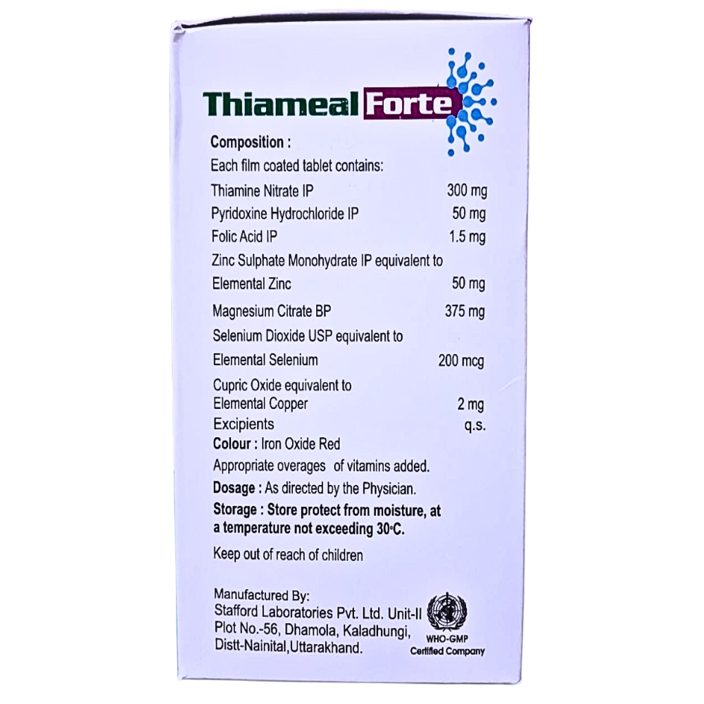 Thiamine Nitrate,Pyridoxine Hydrochloride Folic Acid & Minerals Tablets