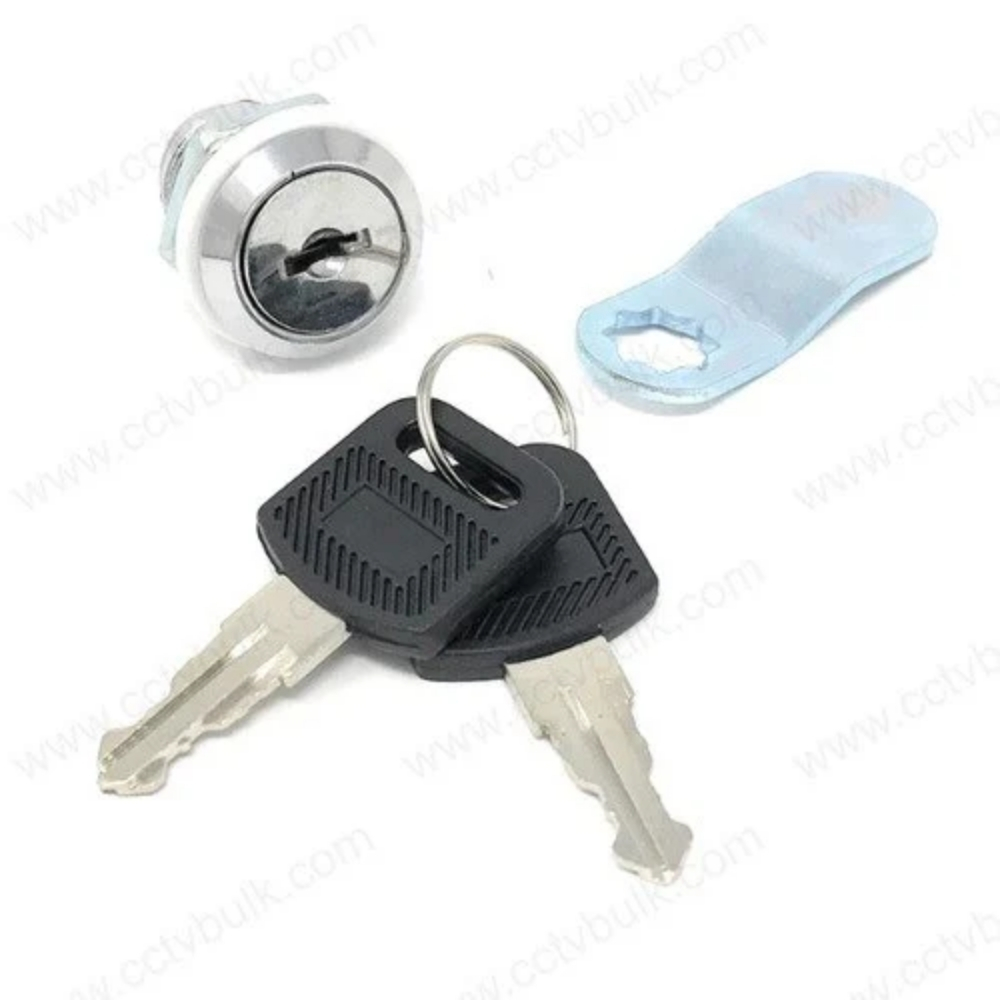 Dvr Rack Lock - Mild Steel, 2.5x1x1 Inch, Black | Powder Coated, Corrosion Resistant, 2 Keys, Surface Mounted