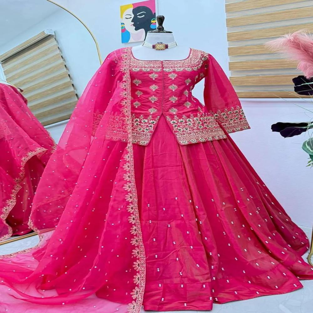 Pink Pushkar Lehenga
