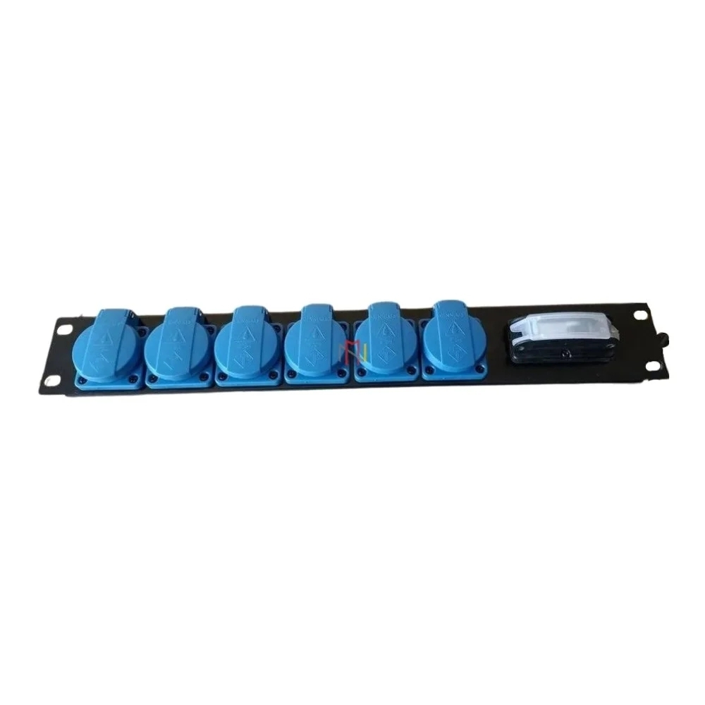 Metal Power Distribution Unit Ind socket, Total Number of Sockets: 6, 32 A