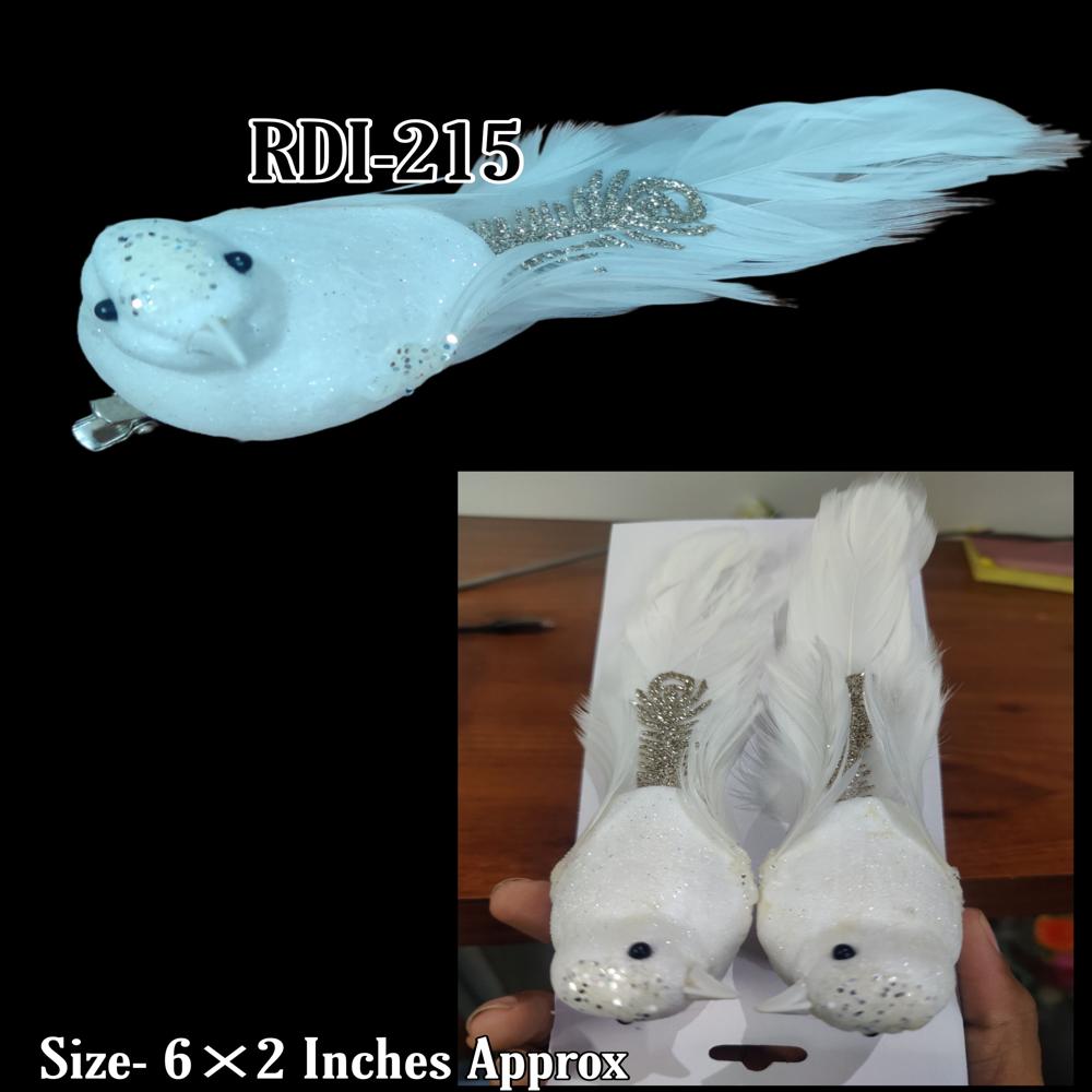 Artificial Birds Decoration Items - Color: White
