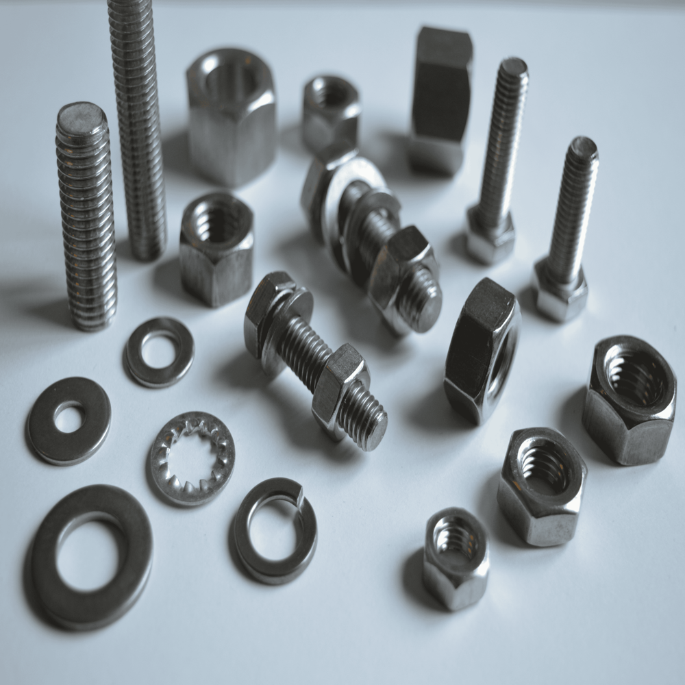 Inconle Fasteners - Stainless Steel,  Various Sizes, Silver Color | Hardware Fasteners For Automobile, Fabrication, And Solar Industries