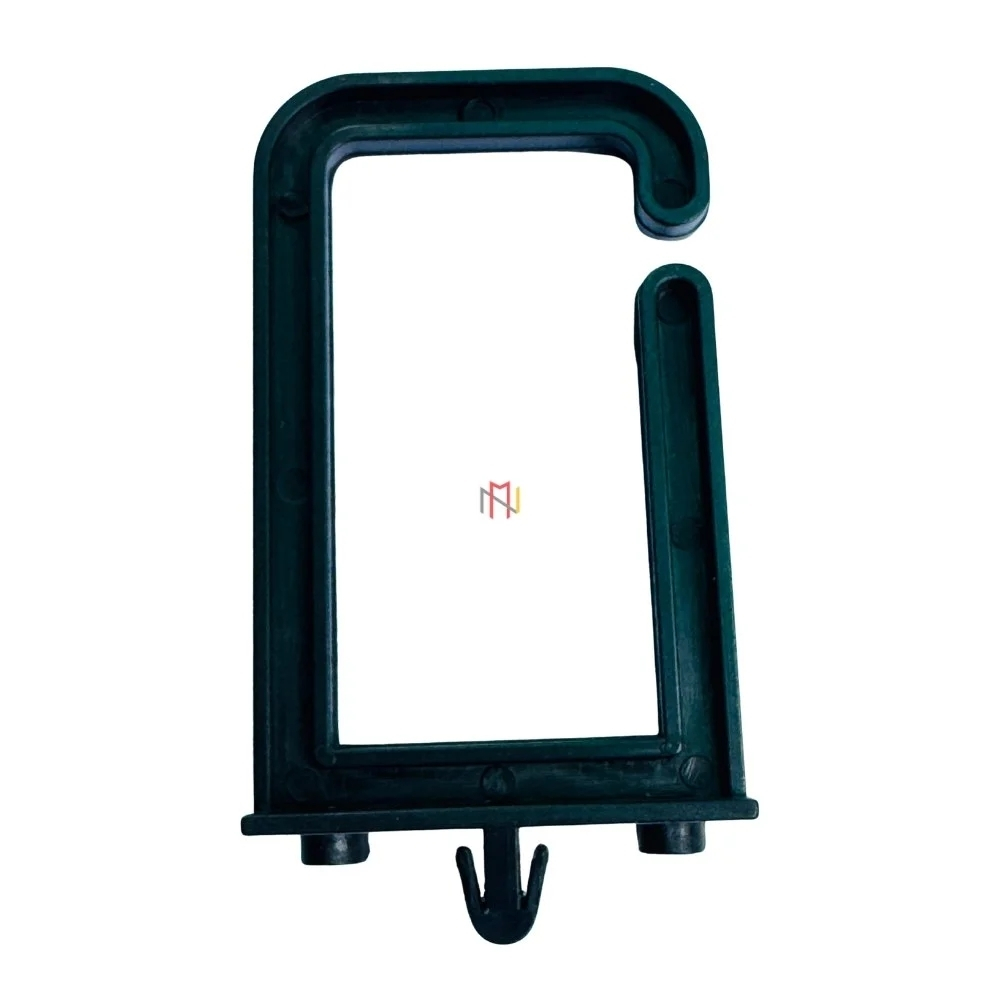 1u Pvc Cable Manager Clip Loop - Pvc, 19 Inch, Matte Black | 4 Loops, Flame Retardant, Corrosion Resistant, Rack Mountable