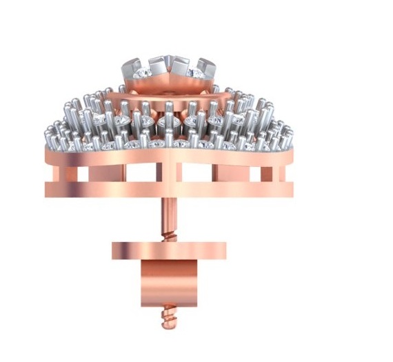 Eleganza Teardrop & Rhombus Halo Earrings