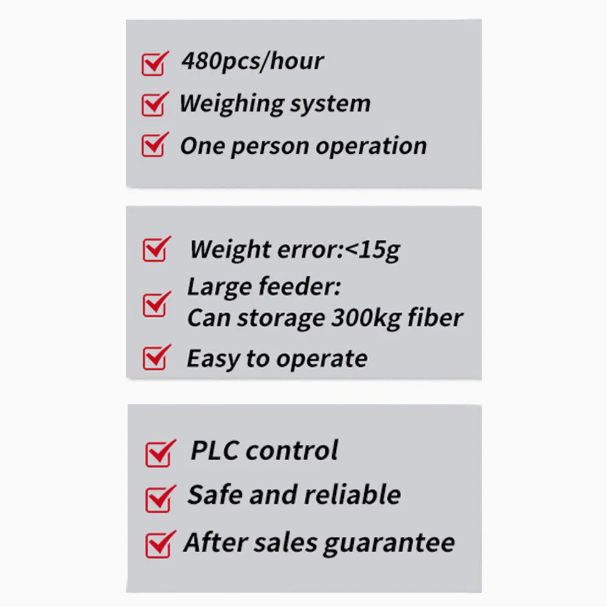 Fiber Cushion Stuffing Cotton Opening Carding Pillow Filling Machine