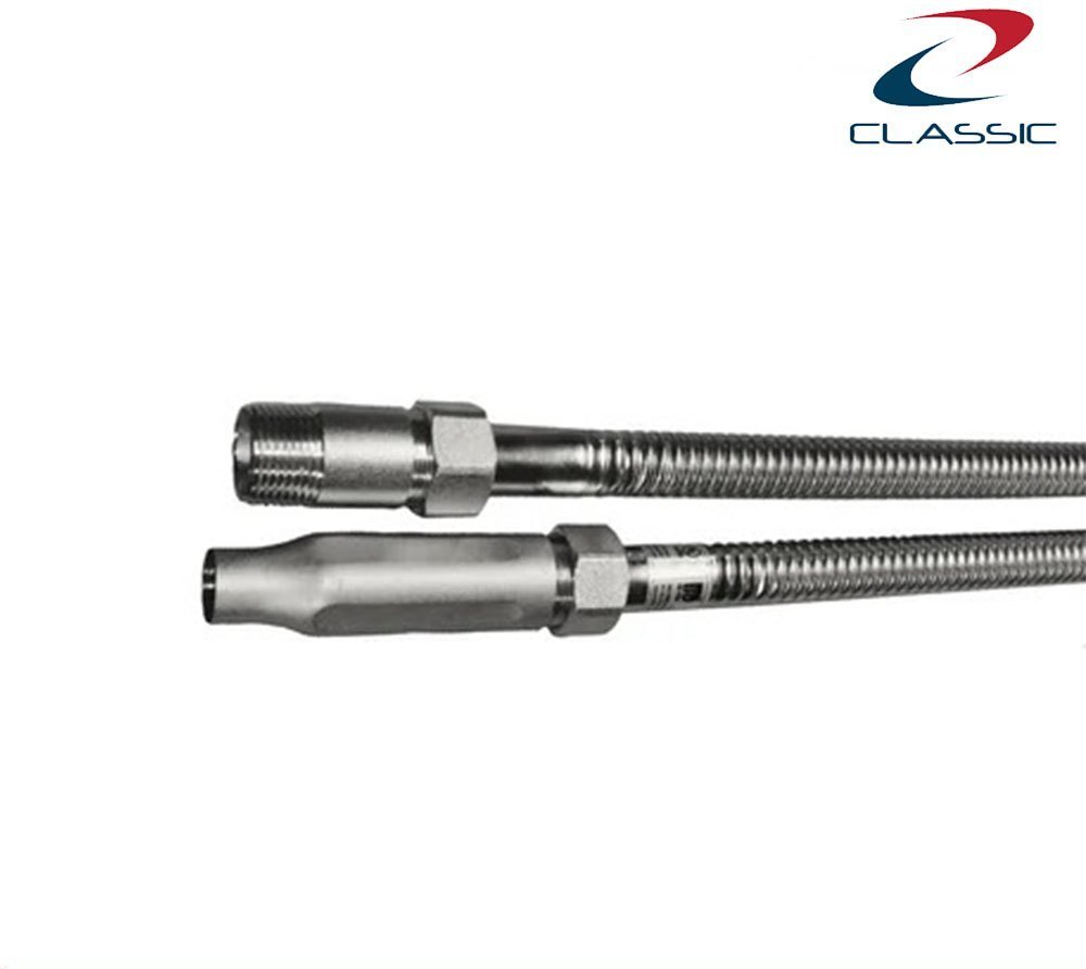 Fire Sprinkler Hose - Stainless Steel, Round Shape, Silver Color | Flexible Design For Enhanced Field-adaptability And Corrosion Resistance