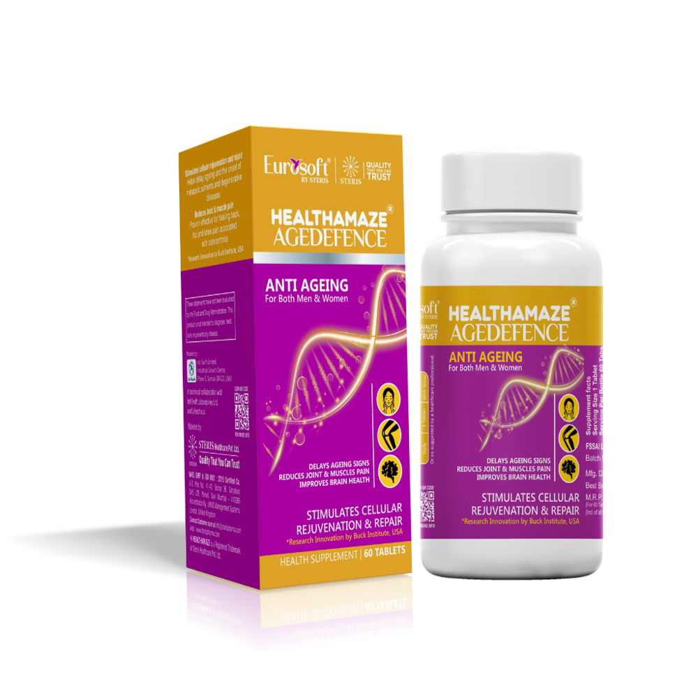 Vitamin A&d (925mcg), Calcium Chloride (190mg), Sodium Starch Glycolate(700 Mg) - Brand Name: Healthamaze Agedefence