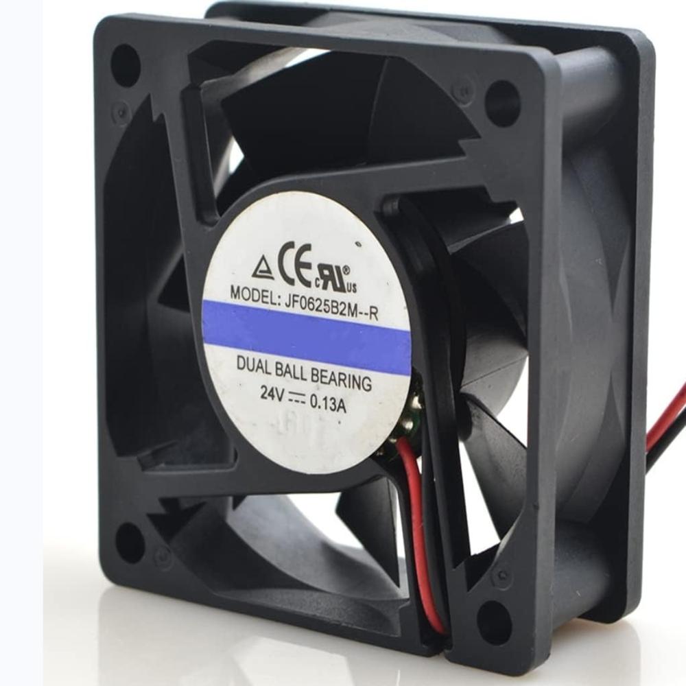 JAMICON JF0625B2M-R 24V DC 0.13A 6025mm Ball Bearing Industrial Axial Cooling Fan