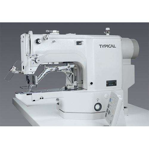 Be-438 Dp Button Stitch Machine Complete Set - Color: White & Blue
