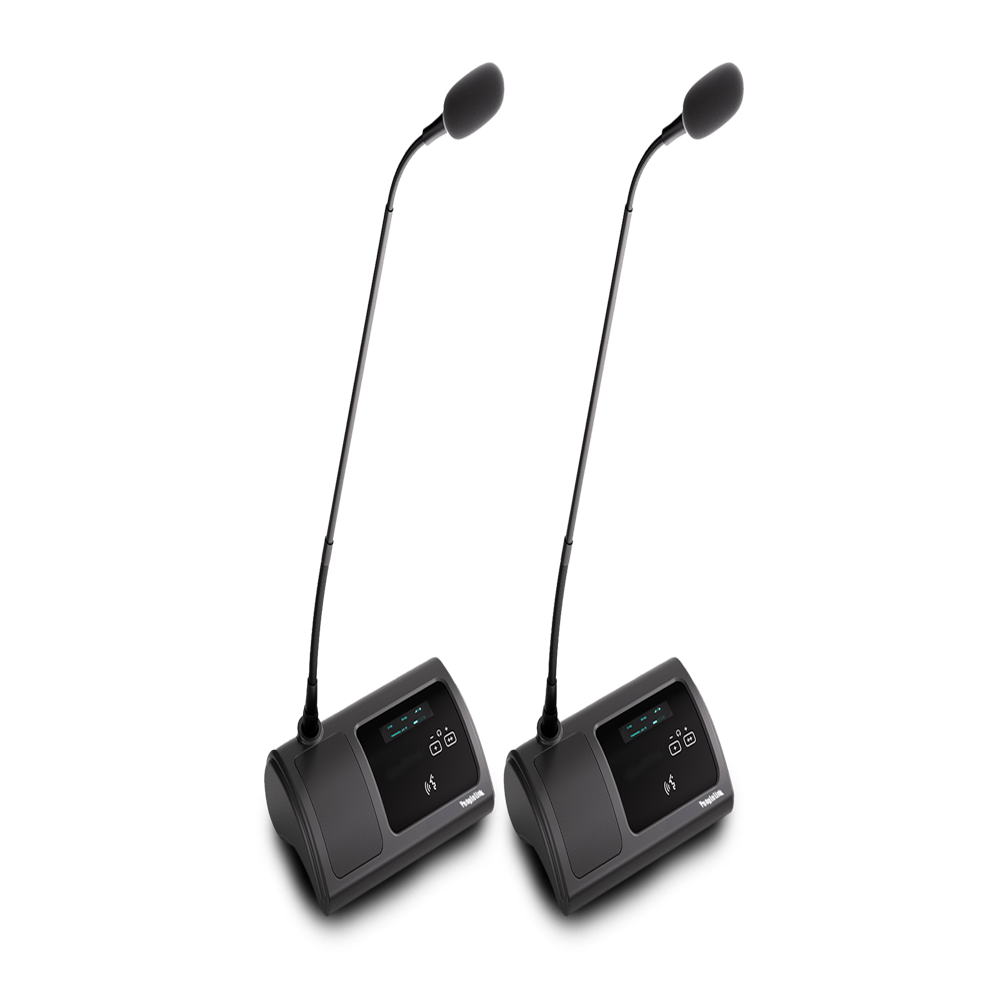 Wireless Conference System Chairman And Delegate Units Peoplelink - Color: Black With Silver Accents
