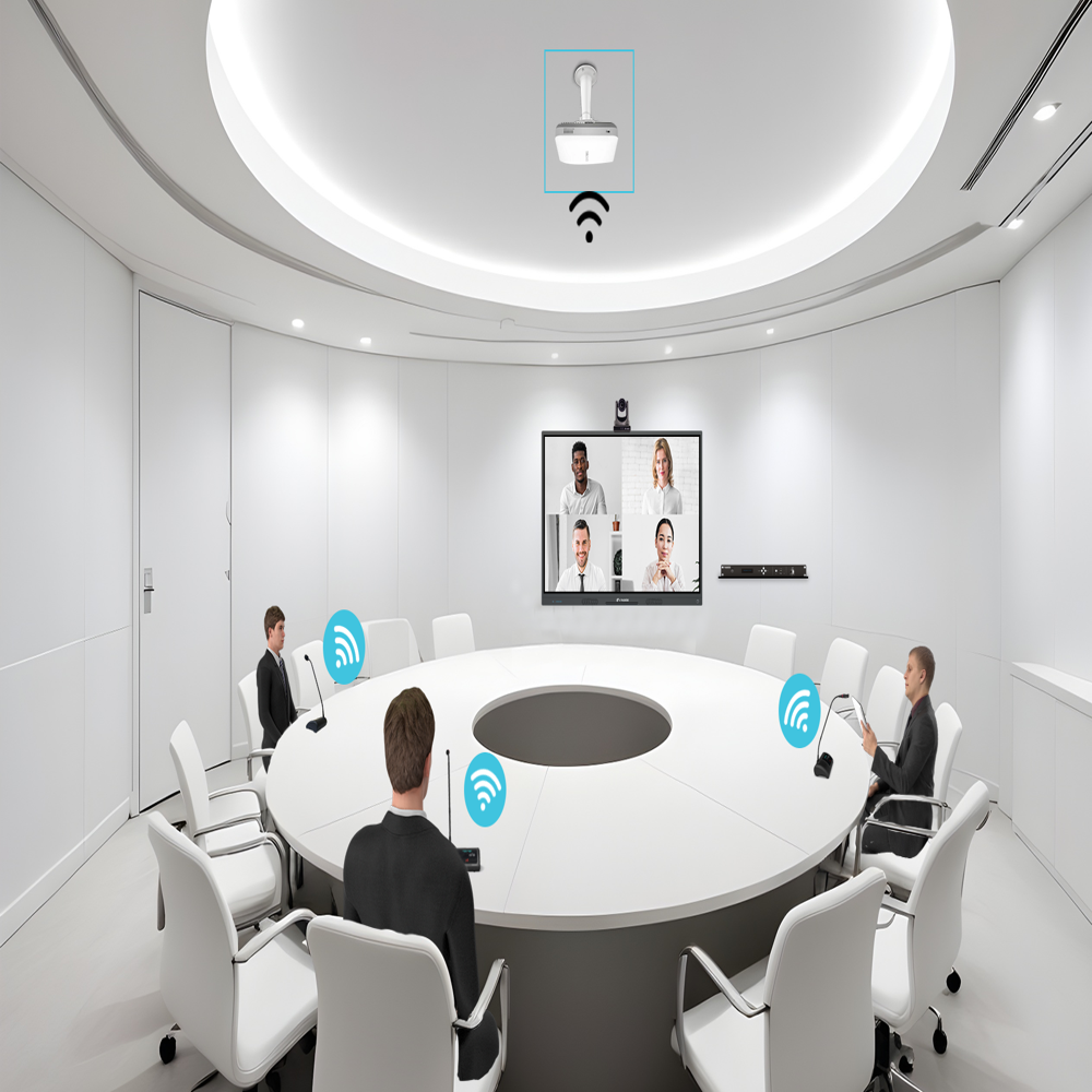 Wireless Conference System Chairman And Delegate Units Peoplelink - Color: Black With Silver Accents